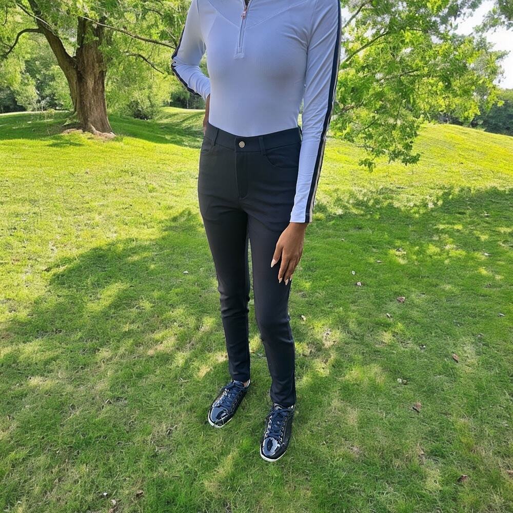 LOHLA SPORT NWT The Very Knit Sport Pant in Black Womens Size 4 Golf Casual